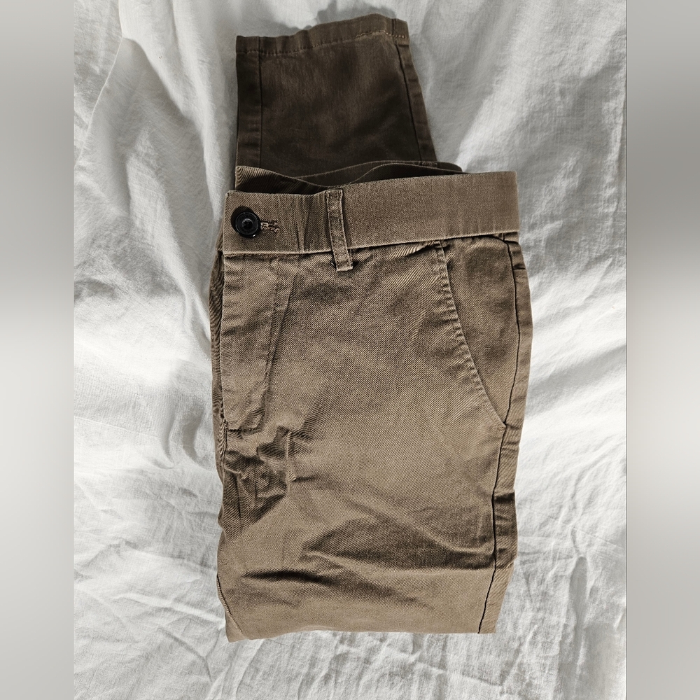 Plaid & Plain Men's Stylish Tan Chino Pants